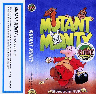 Mutant Monty box art for ZX Spectrum